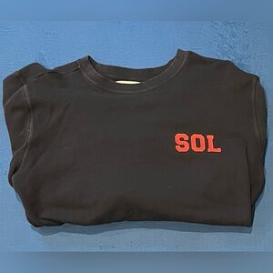 Sol Angeles Striped Sleeve Crewneck